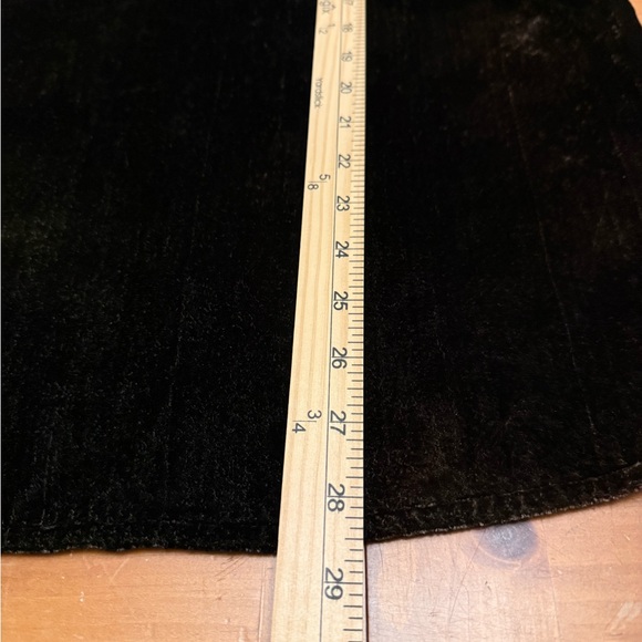 Vintage Green Black Velvet Peasant Blouse Women’s L Embroidery Earthy Grunge - Picture 8 of 8